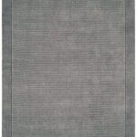 Covor pufos gri din lână lucrat manual modern model uni York Grey 9 mm 160×230 cm YORK160230GREY