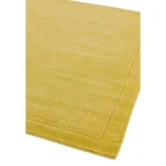 Covor pufos galben din lână lucrat manual modern model uni York Yellow 9 mm 60x120 cm YORK060120YELL