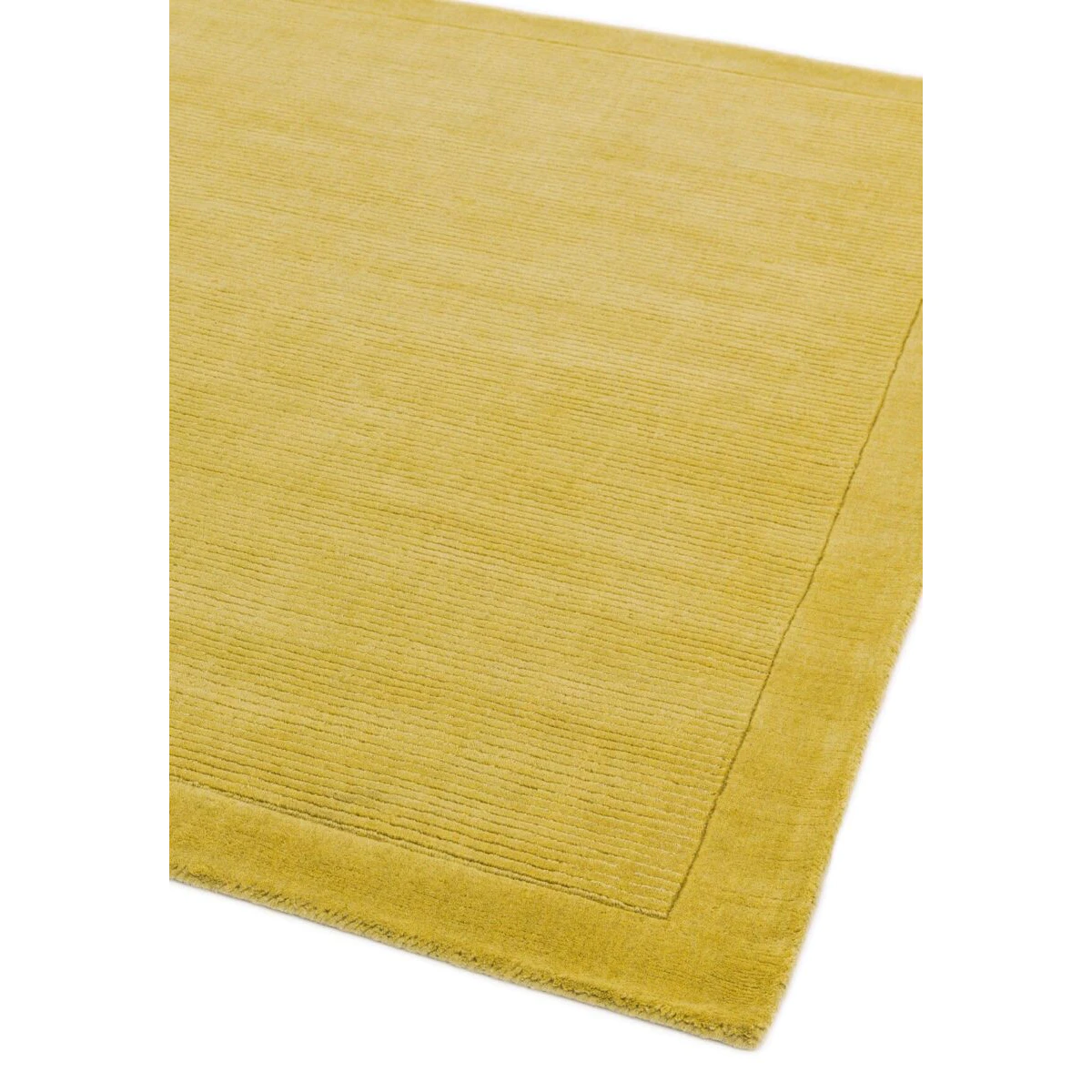 Covor pufos galben din lână lucrat manual modern model uni York Yellow 9 mm 60x120 cm YORK060120YELL