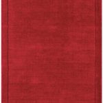 Covor pufos din lână lucrat manual modern model uni York Poppy 9 mm 120×170 cm YORK120170POPP