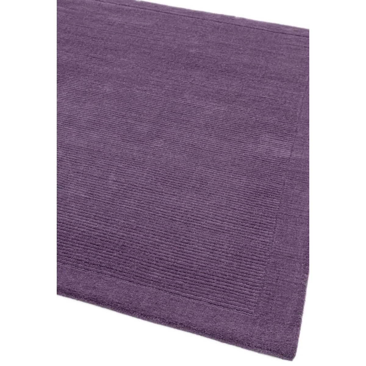 Covor pufos violet din lână lucrat manual modern model uni York Purple 9 mm 200x290 cm YORK200290PURP
