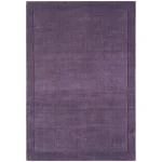 Covor pufos violet din lână lucrat manual modern model uni York Purple 9 mm 200×290 cm YORK200290PURP