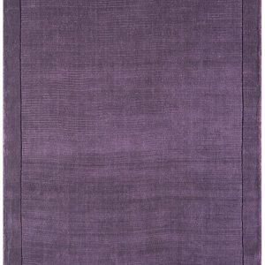 Covor pufos violet din lână lucrat manual modern model uni York Runner Purple 9 mm 068x240 cm YORK068240PURP