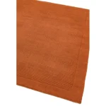 Covor pufos terracotta din lână lucrat manual modern model uni York Terracotta 9 mm 160x230 cm YORK160230TERR