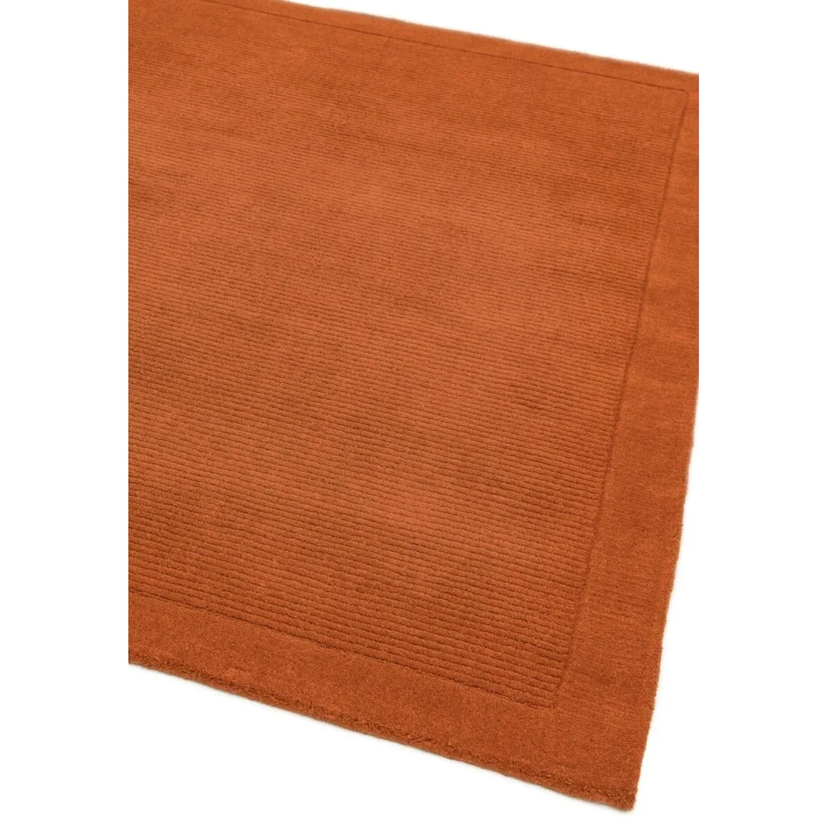 Covor pufos terracotta din lână lucrat manual modern model uni York Terracotta 9 mm 160x230 cm YORK160230TERR