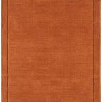 Covor pufos terracotta din lână lucrat manual modern model uni York Terracotta 9 mm 120×170 cm YORK120170TERR