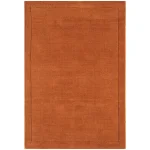 Covor pufos terracotta din lână lucrat manual modern model uni York Terracotta 9 mm 120×170 cm YORK120170TERR