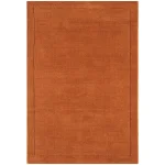 Covor pufos terracotta din lână lucrat manual modern model uni York Terracotta 9 mm 160×230 cm YORK160230TERR