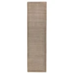 Covor pufos taupe din lână lucrat manual modern model uni York Taupe 9 mm 60x120 cm YORK060120TAUP