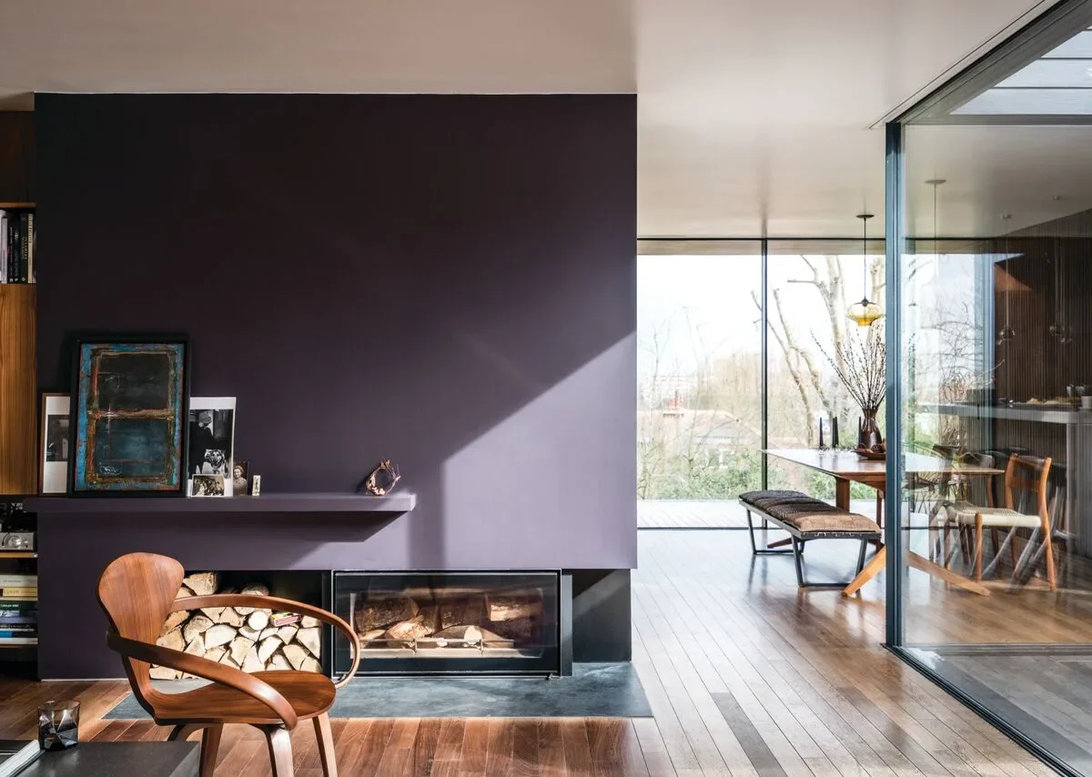 Vopsea rosie mata 7 la suta luciu pentru interior Farrow and Ball Mostra Paean Black No.294 100 ml