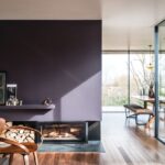 Vopsea rosie lucioasa 95 la suta luciu pentru interior exterior Farrow and Ball Full Gloss Paean Black No.294 2.5 Litri