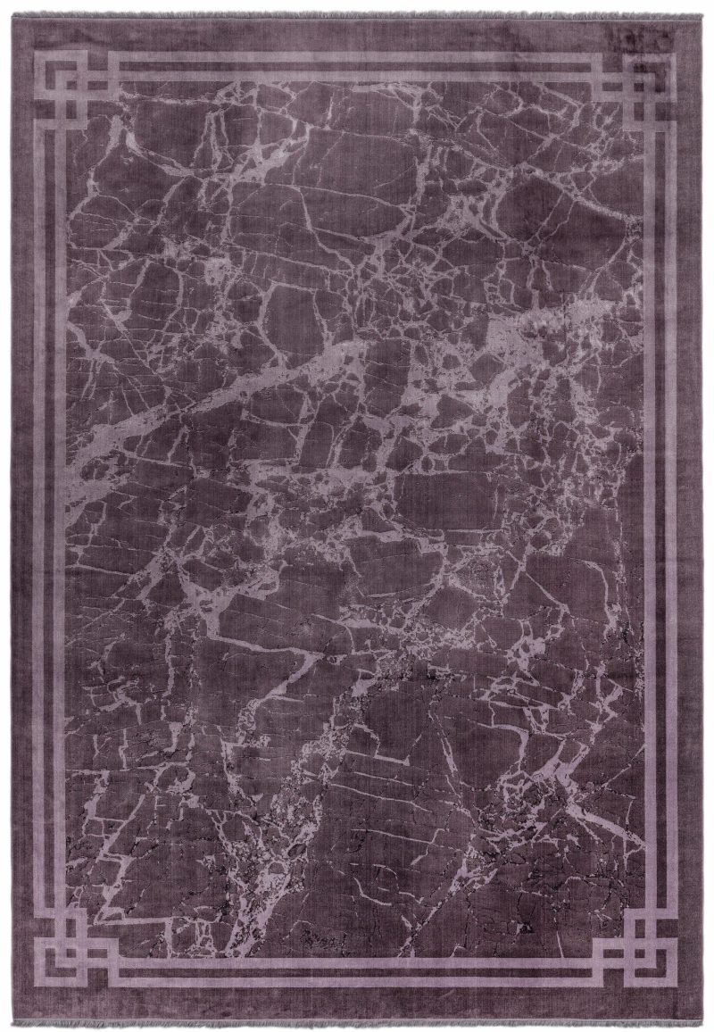 Covor violet modern persan model abstract Zehraya Purple Border 3 mm 200x290 cm ZEHR2002900001 - imagine 2