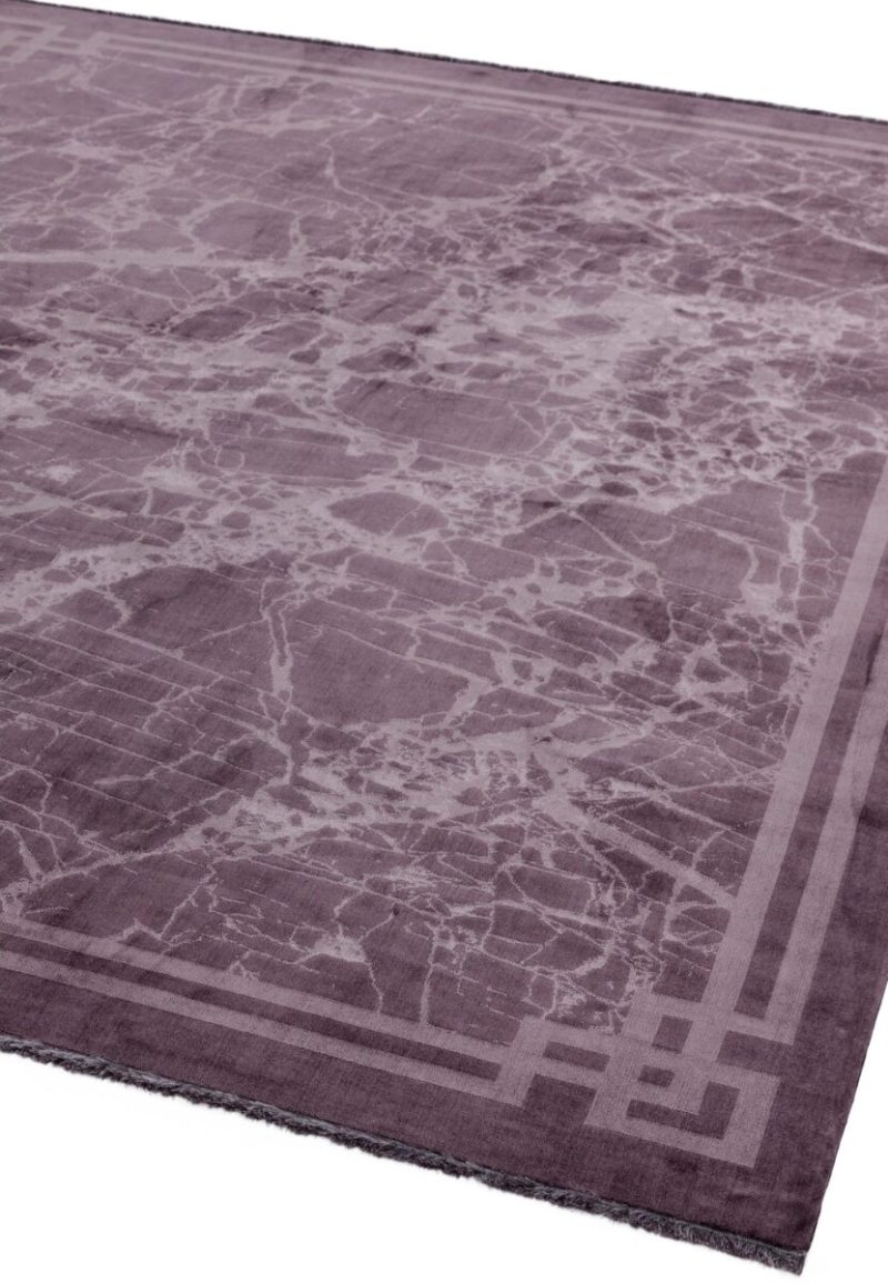 Covor violet modern persan model abstract Zehraya Purple Border 3 mm 160x230 cm ZEHR1602300001 - imagine 4