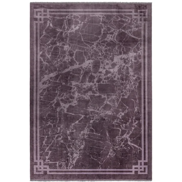 Covor violet modern persan model abstract Zehraya Purple Border 3 mm 160x230 cm ZEHR1602300001