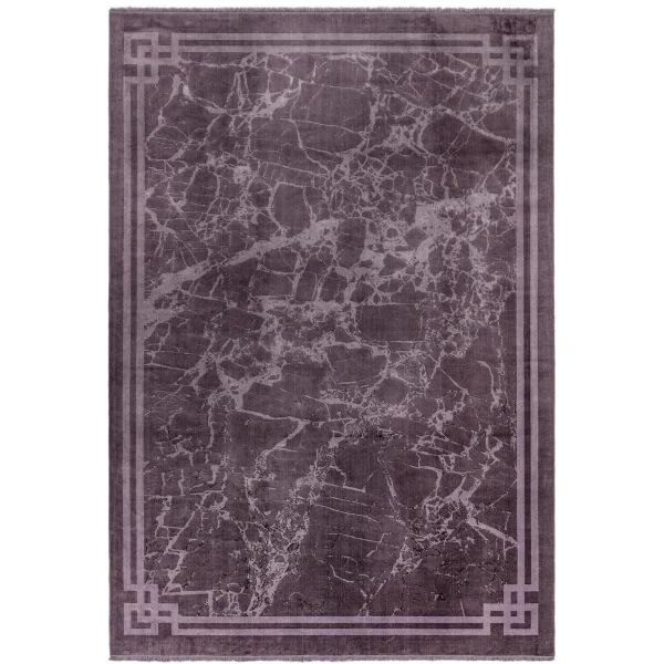Covor violet modern persan model abstract Zehraya Purple Border 3 mm 200x290 cm ZEHR2002900001