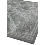 Covor argintiu modern persan model abstract Zehraya Silver Border 3 mm 120x180 cm ZEHR1201800004
