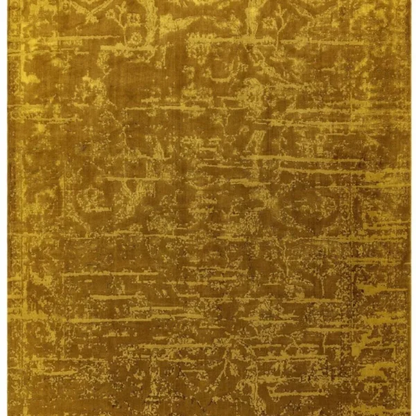 Covor auriu modern persan model abstract Zehraya Gold Abstract 3 mm 120x180 cm ZEHR1201800009