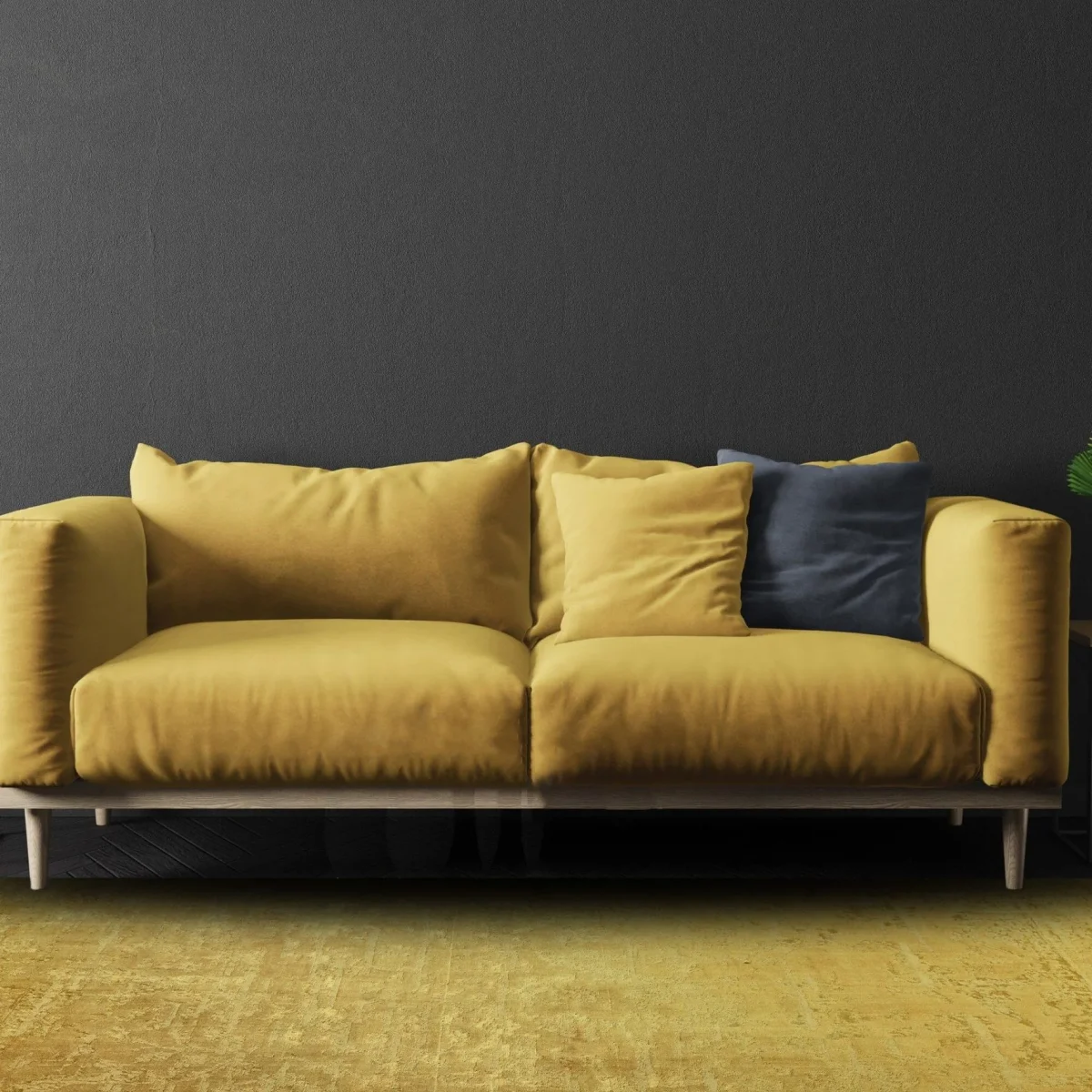 Covor auriu modern persan model abstract Zehraya Gold Abstract 3 mm 200x290 cm ZEHR2002900009