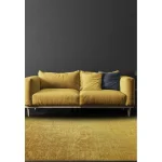 Covor auriu modern persan model abstract Zehraya Gold Abstract 3 mm 120x180 cm ZEHR1201800009