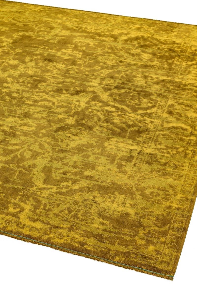 Covor auriu, model abstract, persan modern, Zehraya Gold Abstract, Asiatic London, 160x230 cm - imagine 4