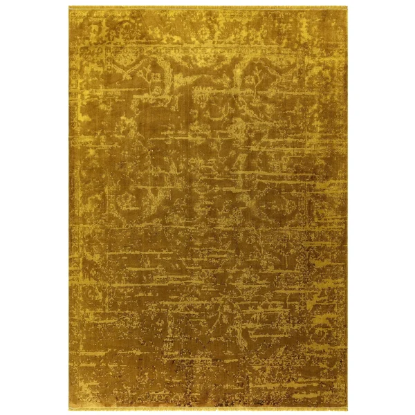 Covor auriu, model abstract, persan modern, Zehraya Gold Abstract, Asiatic London, 160x230 cm