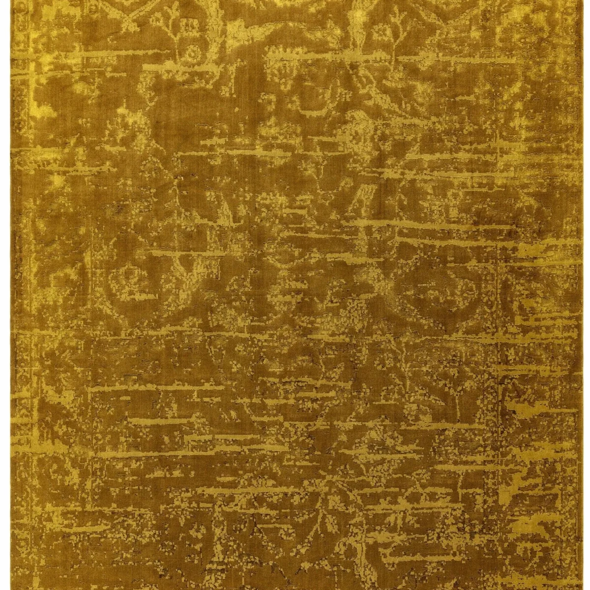Covor auriu modern persan model abstract Zehraya Gold Abstract 3 mm 200x290 cm ZEHR2002900009