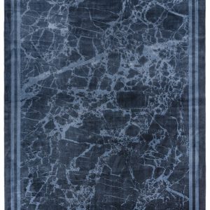Covor ink albastru modern persan model abstract Zehraya Ink Blue Border 3 mm 200x290 cm ZEHR2002900002