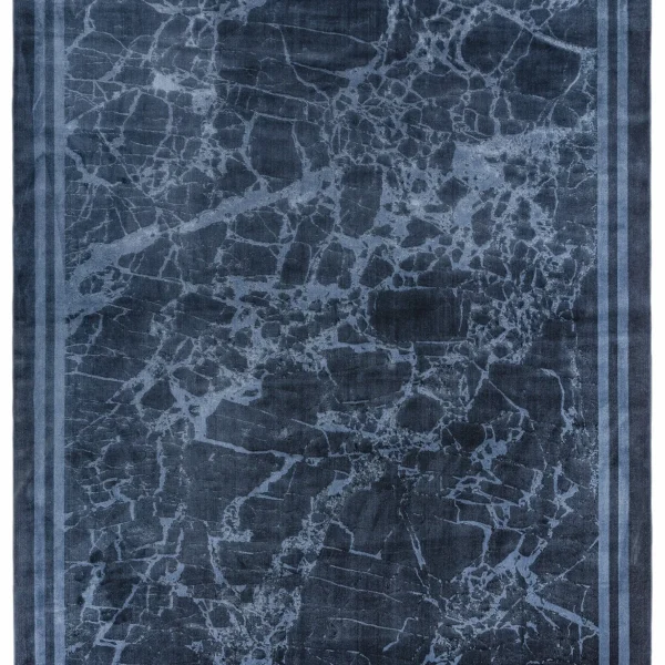 Covor ink albastru modern persan model abstract Zehraya Ink Blue Border 3 mm 200x290 cm ZEHR2002900002