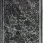 Covor gri modern persan model abstract Zehraya Grey Border 3 mm 200×290 cm ZEHR2002900003