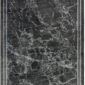 Covor gri modern persan model abstract Zehraya Grey Border 3 mm 200x290 cm ZEHR2002900003