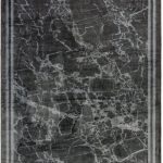 Covor gri modern persan model abstract Zehraya Grey Border 3 mm 120×180 cm ZEHR1201800003
