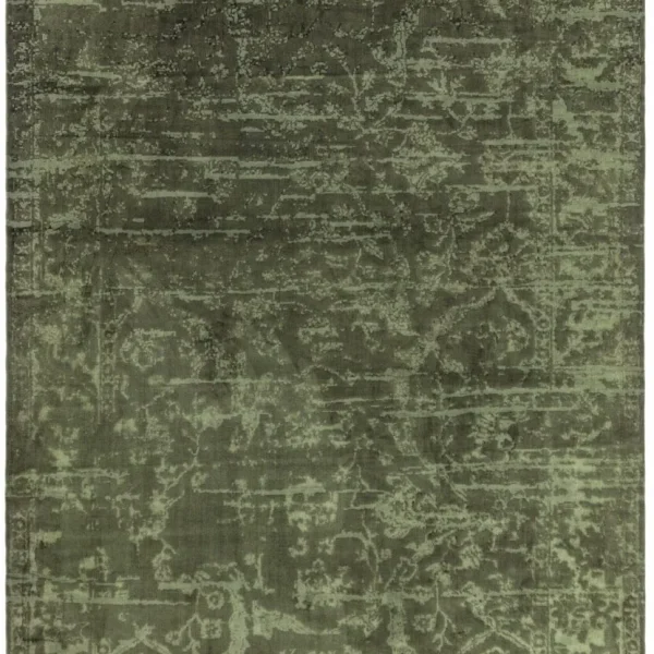 Covor verde modern persan model abstract Zehraya Green Abstract 3 mm 120x180 cm ZEHR1201800006