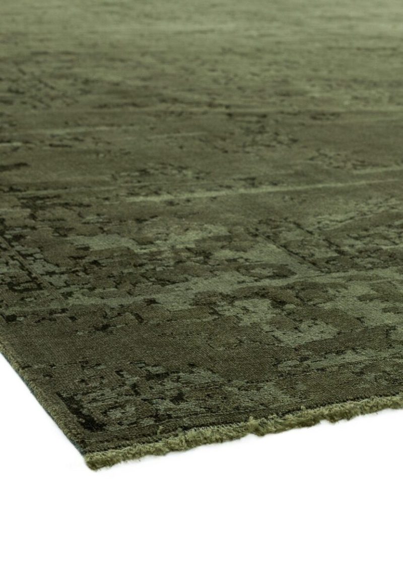 Covor verde modern persan model abstract Zehraya Green Abstract 3 mm 120x180 cm ZEHR1201800006 - imagine 5