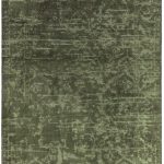 Covor verde modern persan model abstract Zehraya Green Abstract 3 mm 120×180 cm ZEHR1201800006