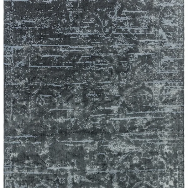 Covor gri modern persan model abstract Zehraya Charcoal Abstract 3 mm 200x290 cm ZEHR2002900007