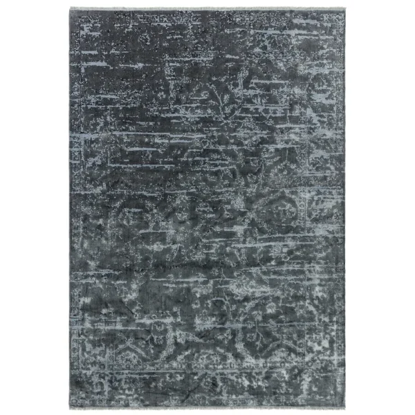 Covor gri modern persan model abstract Zehraya Charcoal Abstract 3 mm 120x180 cm ZEHR1201800007