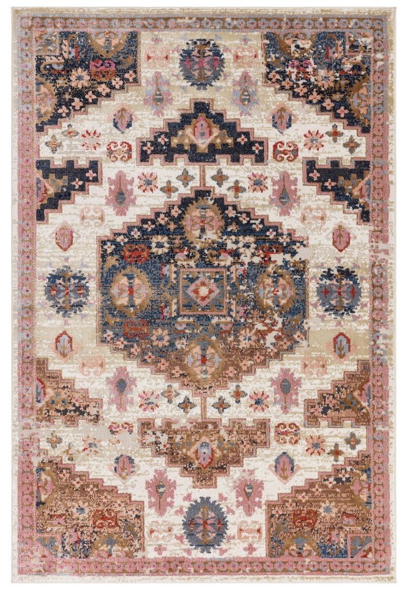 Covor traditional persan model geometric Zola Aras 30 mm 195x290 cm ZOLA1952900003 - imagine 2