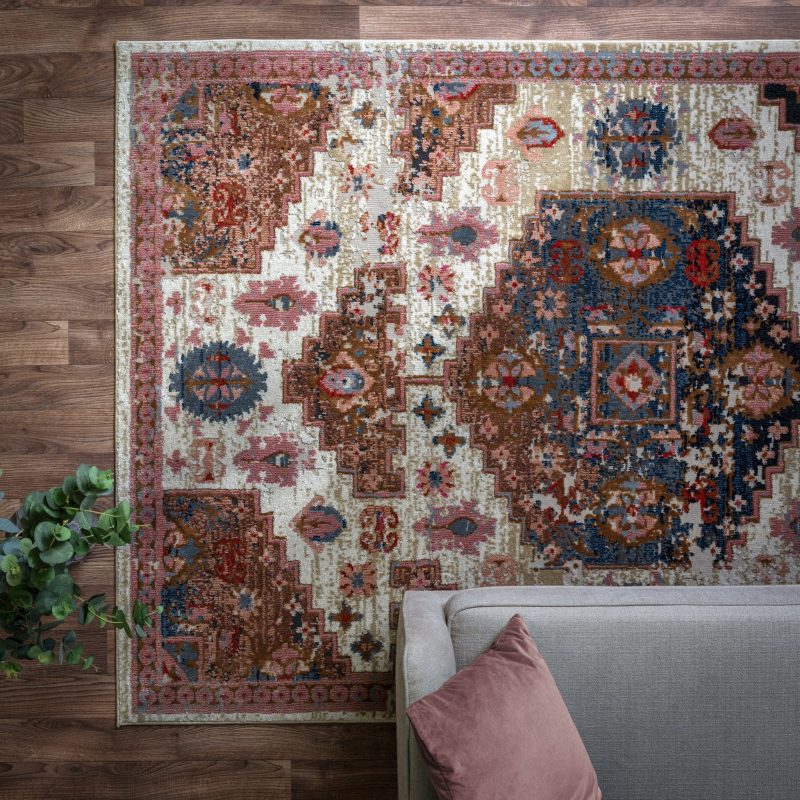 Covor traditional persan model geometric Zola Aras 30 mm 195x290 cm ZOLA1952900003 - imagine 3
