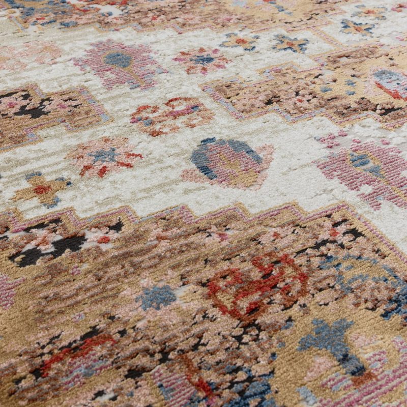 Covor traditional persan model geometric Zola Aras 30 mm 195x290 cm ZOLA1952900003 - imagine 5