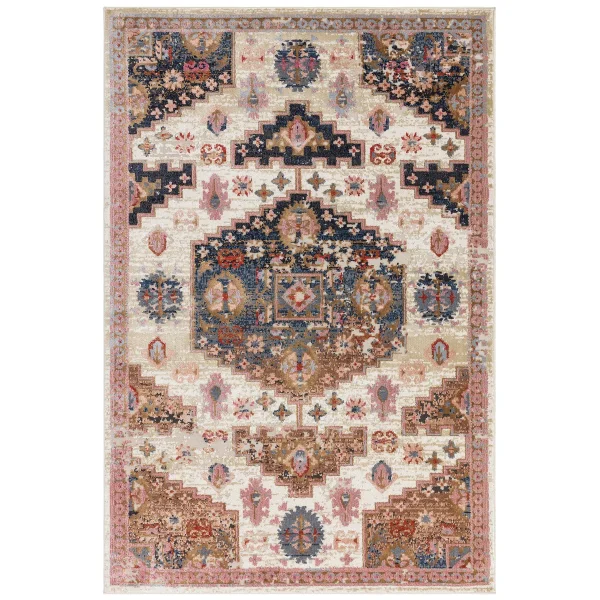 Covor traditional persan model geometric Zola Aras 21 mm 155x230 cm ZOLA1552300003