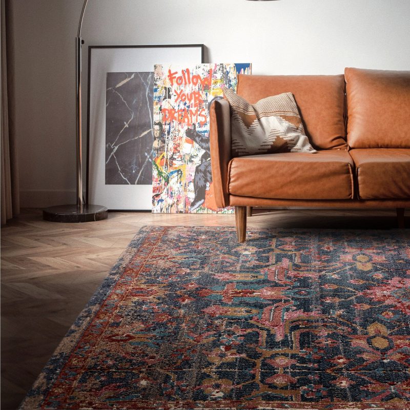 Covor traditional persan model geometric Zola Evin 22 mm 155x230 cm ZOLA1552300004 - imagine 3