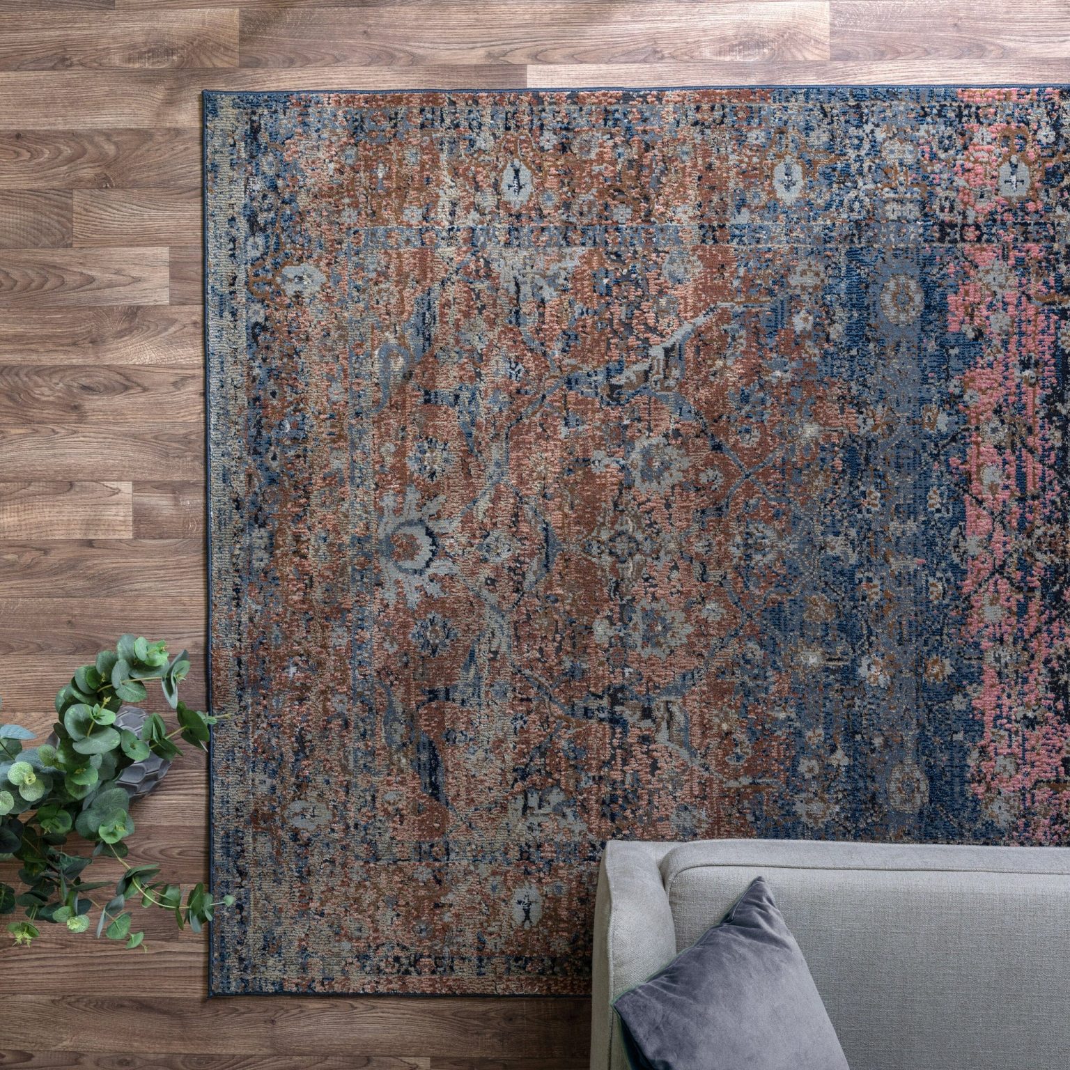 Covor traditional persan model geometric Zola Fasa 27 mm 155x230 cm ZOLA1552300009