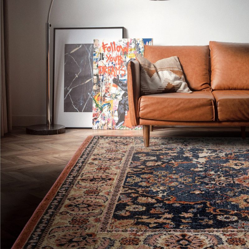 Covor traditional persan model geometric Zola Heris 19 mm 155x230 cm ZOLA1552300001 - imagine 3
