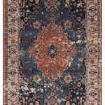 Covor traditional persan model geometric Zola Heris 28 mm 195×290 cm ZOLA1952900001