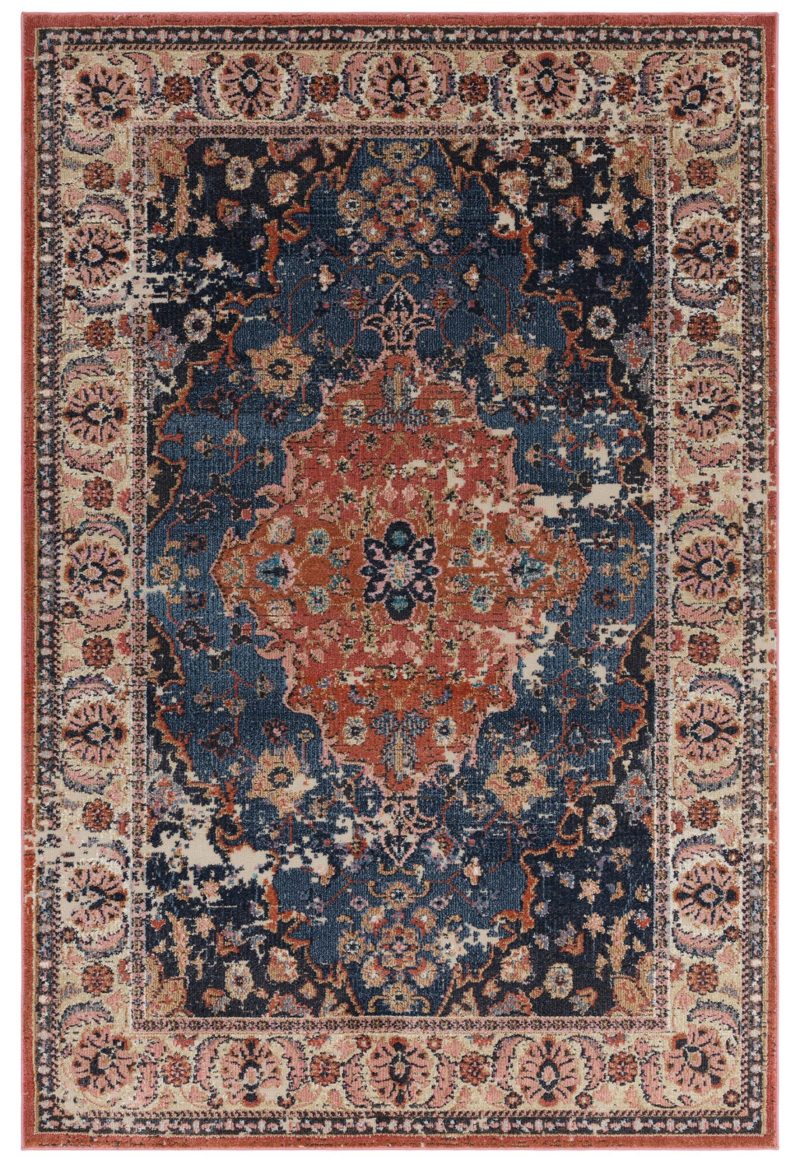 Covor traditional persan model geometric Zola Heris 10 mm 120x170 cm ZOLA1201700001