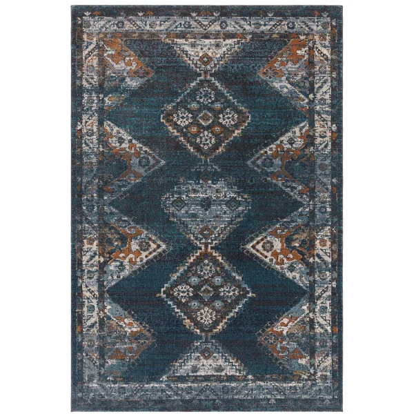 Covor traditional persan model geometric Zola Kian 24 mm 155x230 cm ZOLA1552300006