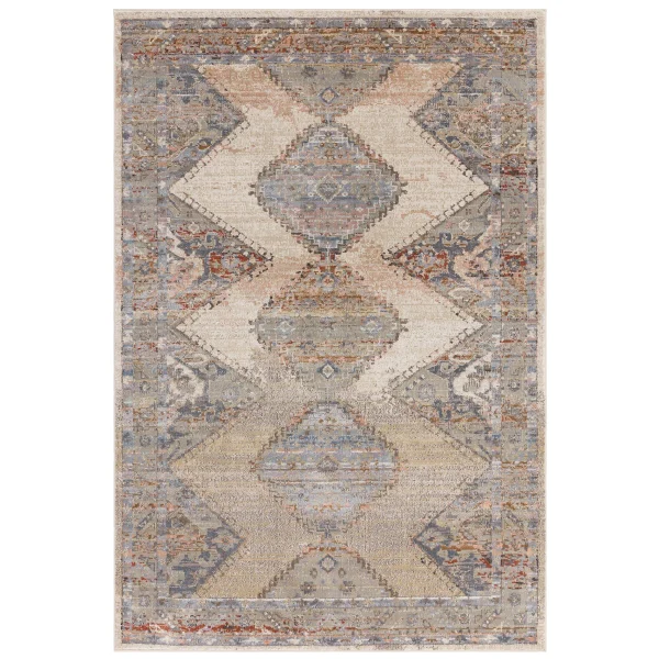 Covor traditional persan model geometric Zola Lisar 20 mm 155x230 cm ZOLA1552300002