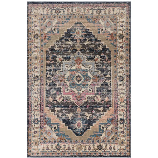 Covor traditional persan model geometric Zola Razan 14 mm 120x170 cm ZOLA1201700005