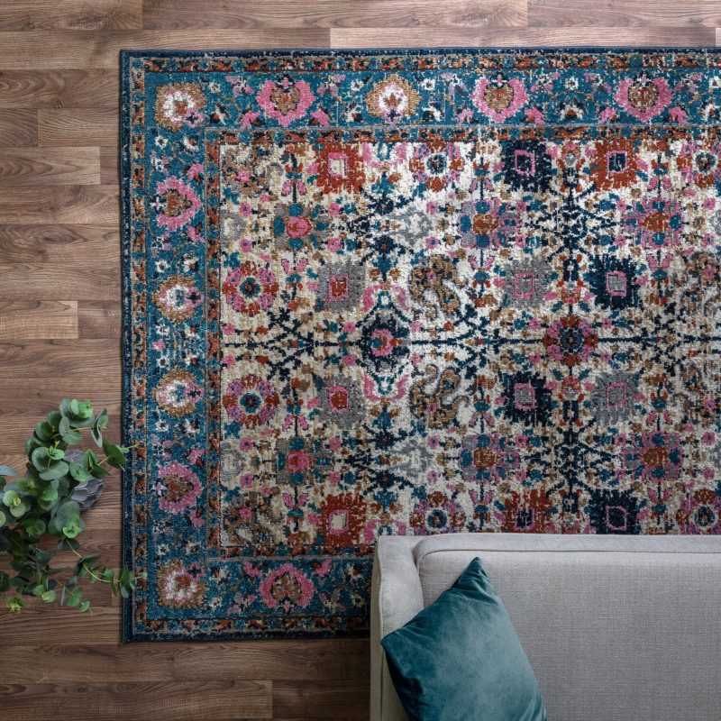 Covor traditional persan model geometric Zola Sarab 25 mm 155x230 cm ZOLA1552300007 - imagine 3