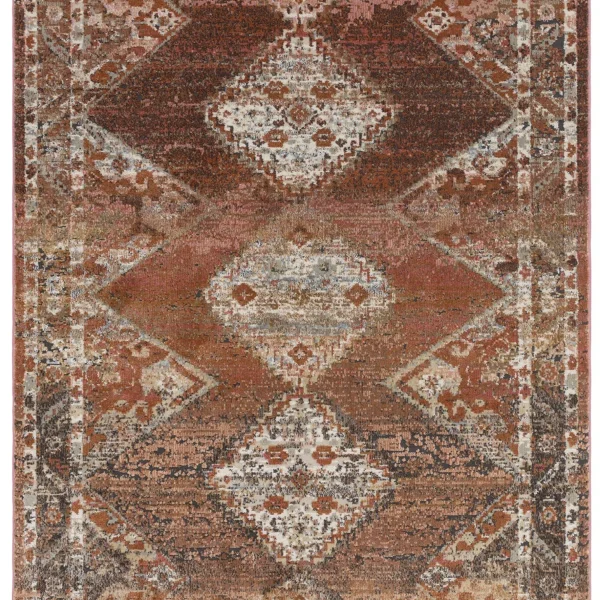 Covor geometric living stil vintage Zola Tark 155x230 cm